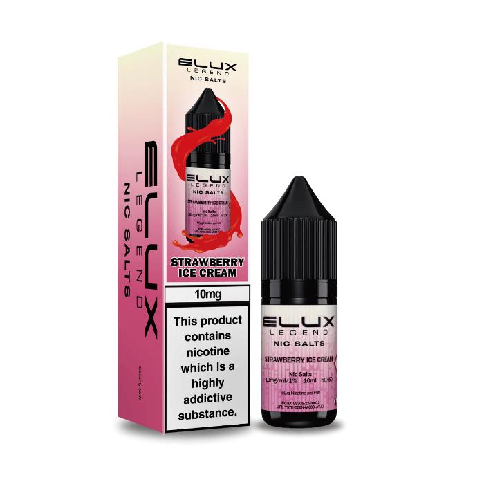 Strawberry Ice Cream Nic Salt E-Liquid by Elux Legend