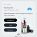 Strawberry Kiwi Hayati Pro Max Plus pod flavour card showing strawberry, kiwi and sweet fruit notes
