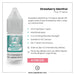 V4 Vapour - Strawberry Menthol 10ml E-Liquid features detailed info, nicotine strengths, mix choices, quick delivery, and a pink 4 FOR £10 label—your top menthol vape juice from V4 Vapour. Available at Vape Direct In Milton Keynes
