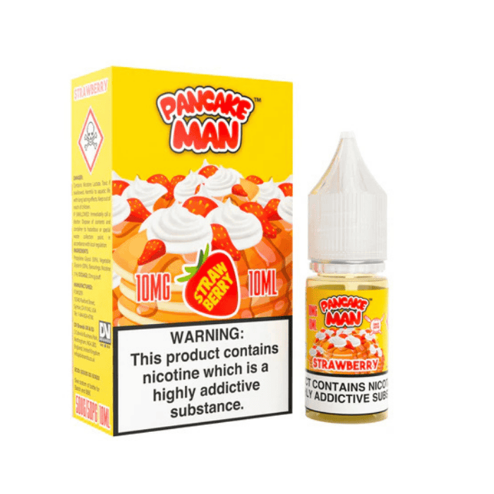 Strawberry Nic Salt Eliquid by Pancake Man | Vape Direct Strawberry Nic Salt Eliquid by Pancake Man | Vape Direct