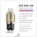 SKE Bar 15K Strawberry Raspberry Cherry replacement pod with flavour notes and 15,000 puff, 20mg nicotine specs
