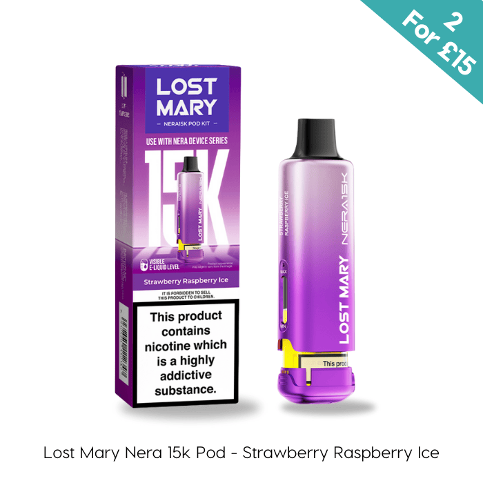 Strawberry Raspberry Ice - Lost Mary Nera 15K