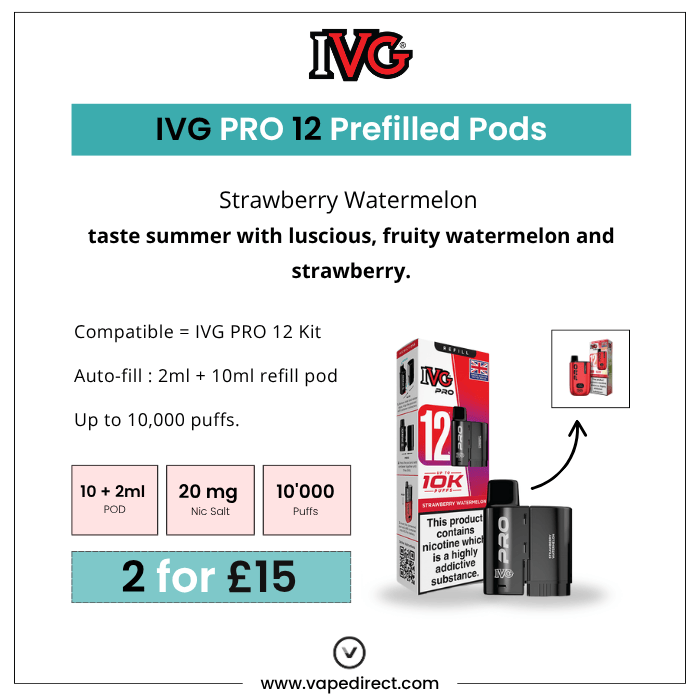 Strawberry Watermelon - IVG PRO 12 Pods