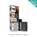 Tobacco - IVG PRO Pods by I VG shown with two black vape pods labeled IVG PRO and packaging featuring nic salt e-liquid, plus a "2 For £15" offer in the top right corner. Available at Vape Direct In Milton Keynes