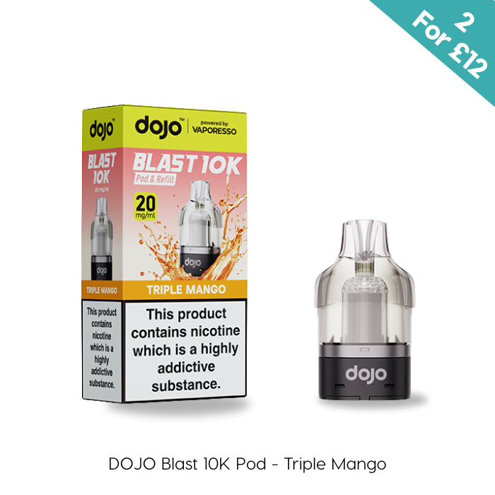 dojo vape refill pods Vaporesso Dojo Blast 10k/Dojo Blast 30k Refill Pack - 3 For £12 main image 1