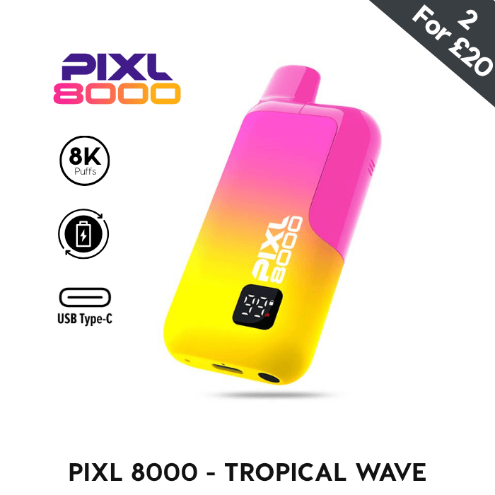 Tropical Wave Pixl 8000 Prefilled Kit | Vape Direct Tropical Wave Pixl 8000 Prefilled Kit | Vape Direct