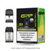 Uwell Caliburn GPP replacement pods with packaging on a white background