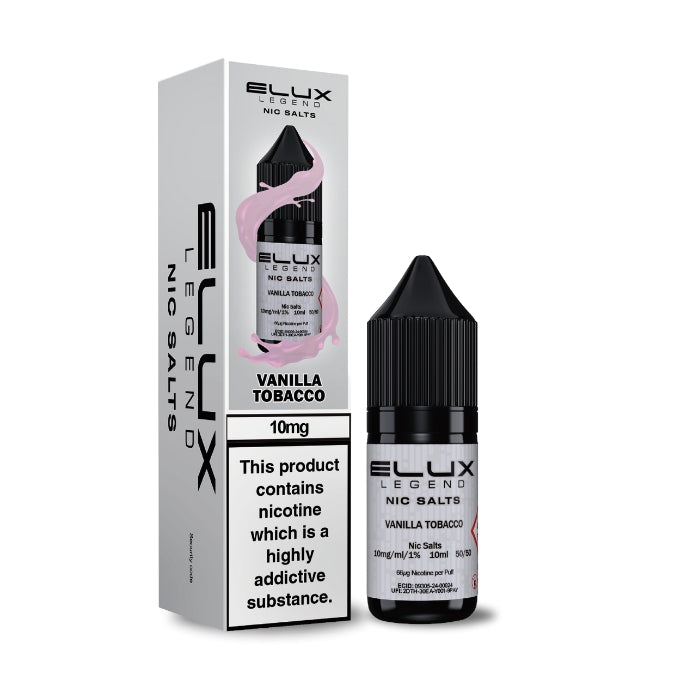 Vanilla Tobacco Nic Salt E-Liquid by Elux Legend