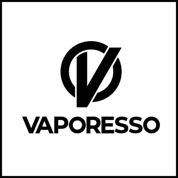 Vaporesso collection logo image linking to the range of vaporesso vape kits, pod kits, and replacement pods at vape direct milton keynes.