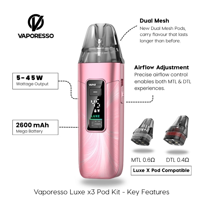 Vaporesso Luxe X3 Vape Kit | Vape Direct Vaporesso Luxe X3 Vape Kit | Vape Direct