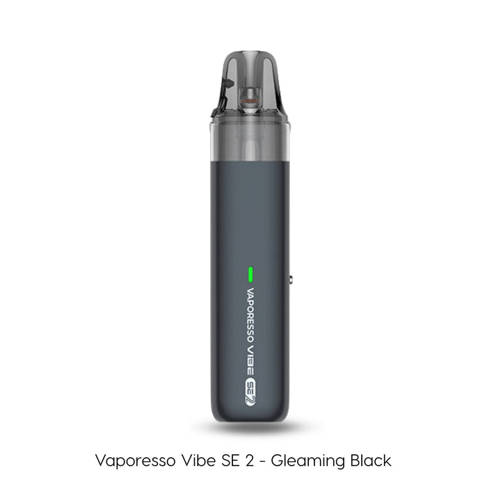  Vaporesso Vibe SE 2 pod kit in Gleaming Black with a smooth glossy finish