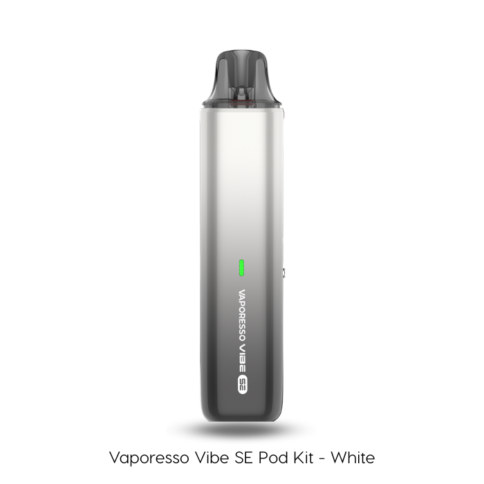Vaporesso Vibe SE Pod Kit in white on a light gray background