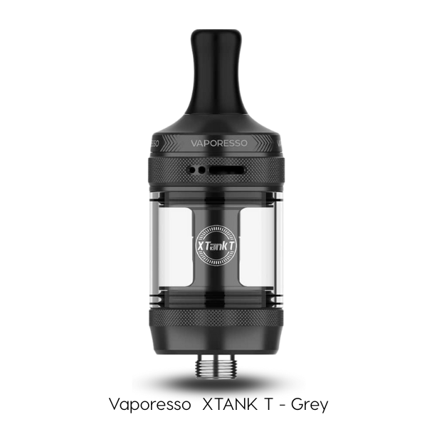 Vaporesso XTANK T - Grey vaping device on a white background