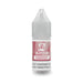 A 10ml plastic bottle of V4 Vapour - Watermelon Bubblegum E-Liquid, with a pink label and gray cap. Label warns the product is highly addictive. Available at Vape Direct In Milton Keynes