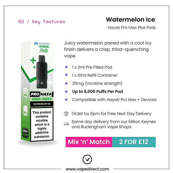 Watermelon Ice - Hayati Pro Max Plus Pods