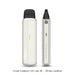 UWELL Caliburn G5 Lite SE pod kit in White Leather, dual view front and side view showing airflow control and e-liquid viewing window.