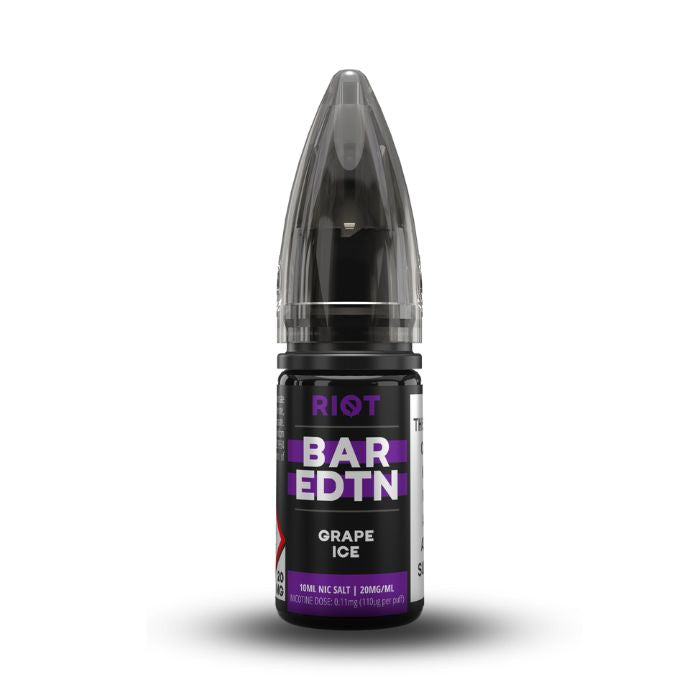 Grape Ice Nic Salt Eliquid by Riot Bar Edition | Vape Direct Grape Ice Nic Salt Eliquid by Riot Bar Edition | Vape Direct