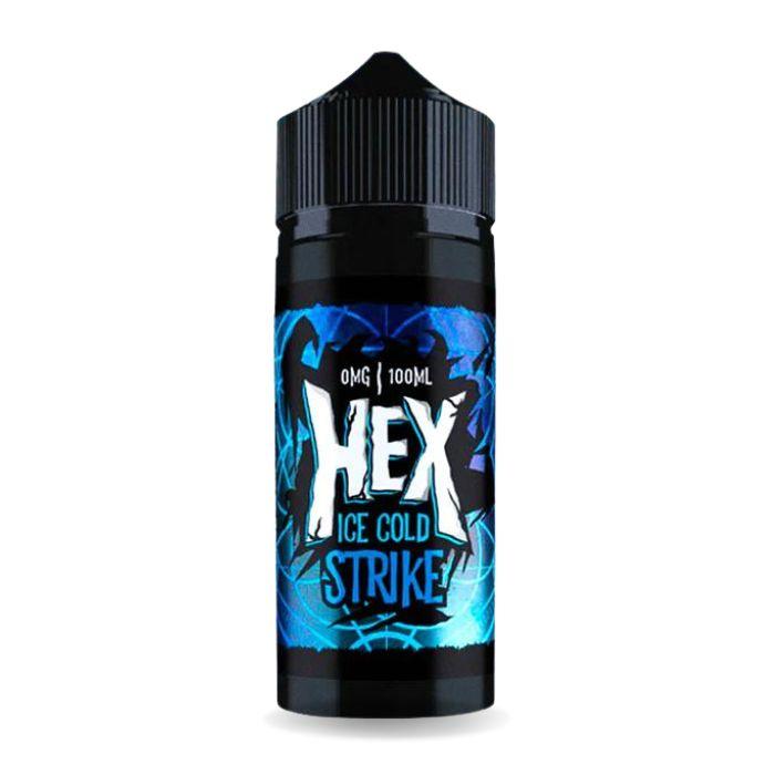 HEX Eliquid - Ice Cold Strike 100ml Vape Juice HEX Eliquid - Ice Cold Strike 100ml Vape Juice