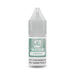 V4 Vapour - Menthol 10ml E-Liquid comes in a small plastic bottle with a clear nozzle, grey cap, and a green-white label, highlighting the refreshing menthol vape juice from V4 Vapour. Available at Vape Direct In Milton Keynes