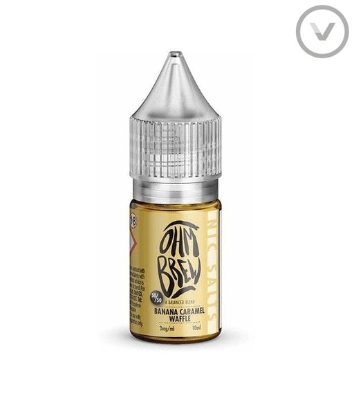 OhmBrew - Banana Caramel Waffle 10ml Nic Salt - Vape Direct