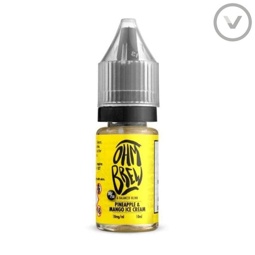 OhmBrew - Pineapple Mango Ice Cream 10ml Nic Salt - Vape Direct