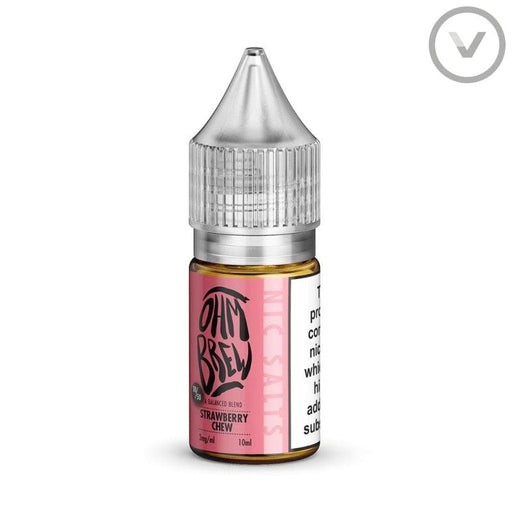 OhmBrew - Strawberry Chew 10ml Nic Salt Vape Juice - Vape Direct