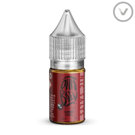 OhmBrew - Summer Fruits 10ml Nic Salt Vape Juice - Vape Direct