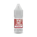 Raspberry 10ml e-liquid bottle by V4 Vapour on a plain background