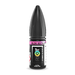 Ultra Peach Tea nic salt e-liquid 10ml bottle by Riot Salt Black Edition on a plain background
