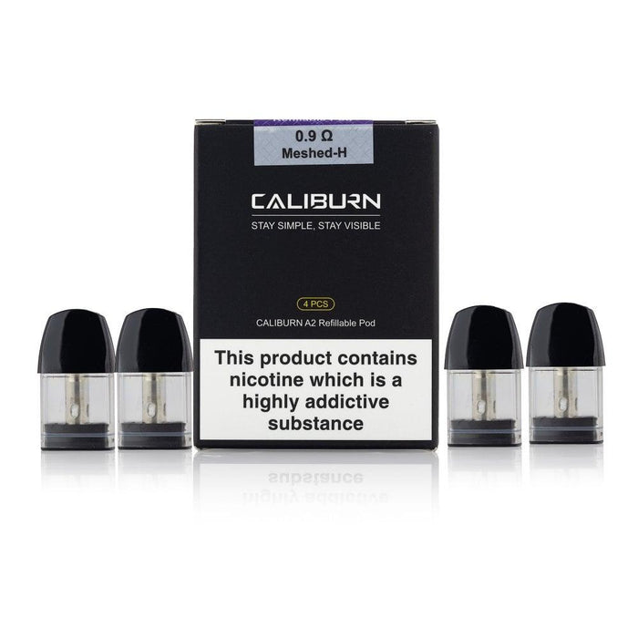 UWell Caliburn A2 Replacement Pods 4 Pack | Vape Direct UWell Caliburn A2 Replacement Pods 4 Pack | Vape Direct