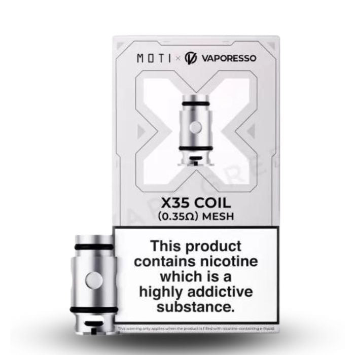 Moti X Mini X35 Coils 0.35 Ohm (5x) | Vape Direct Moti X Mini X35 Coils 0.35 Ohm (5x) | Vape Direct