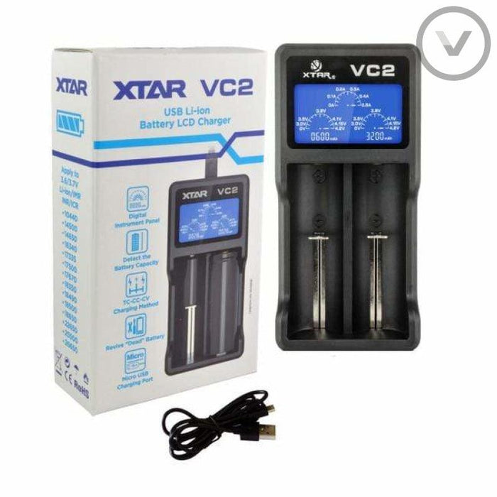 XTAR VC2 - 2 bay charger - Vape Direct