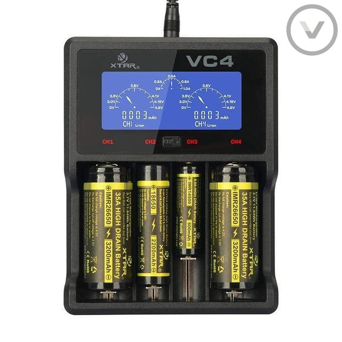 XTAR VC4 4 Bay Charger - Vape Direct