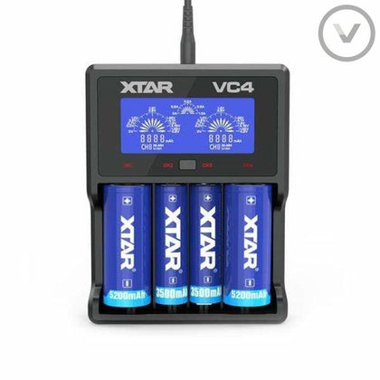 XTAR VC4 4 Bay Charger - Vape Direct